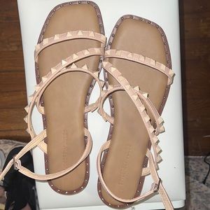 Nude sandals